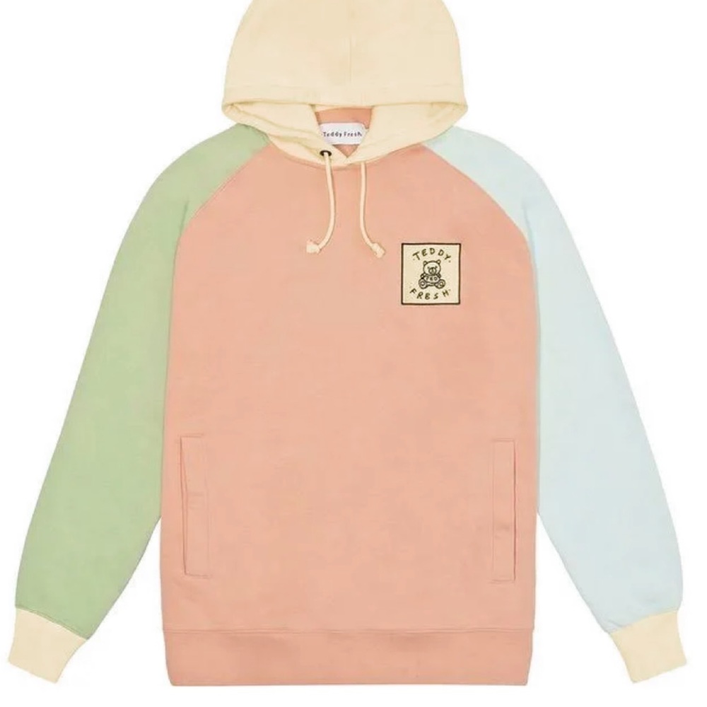 Teddy fresh natural color block sweatshirt